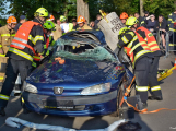 V krajské soutěži ve vyprošťování u dopravních nehod získali dobříšští hasiči druhé místo