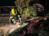 Ve středních Čechách silné bouřky lámaly stromy, hasiči měli přes 140 výjezdů