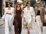 Bílá a hnědá ovládnou rok 2026. Do módy se vrací 80. léta i široké kalhoty