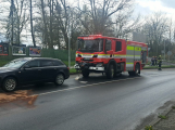Nehoda v Březnické ulici v Příbrami: Audi narazilo do octavie, u události zasahovali hasiči, na místě zranění