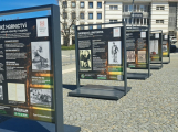 Výstava na náměstí T.G.M. v Příbrami připomíná hornickou minulost města
