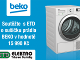 VELKÁ JARNÍ SOUTĚŽ O SUŠIČKU PRÁDLA BEKO V HODNOTĚ 15 990 Kč