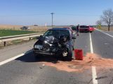 Aktuálně: Vážná dopravní nehoda se zraněním zastavila dopravu u Skalky