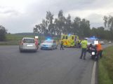 Nad Milínem došlo k nehodě osobního vozu a motocyklu