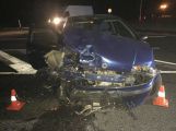 Vážná dopravní nehoda v noci na dnešek uzavřela silnici I/4