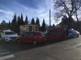 V Balbínově ulici došlo ke střetu tří osobních vozidel