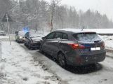 Dopravní nehoda v Prokopské ulici zaměstnává dopravní policisty