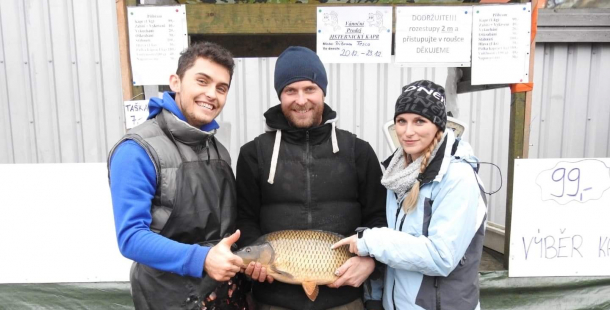 V Příbrami odstartoval prodej vánočních kaprů