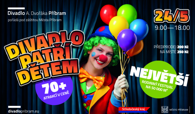 Divadlo zase bude patřit dětem. Největší rodinný festival na 50 000 m²