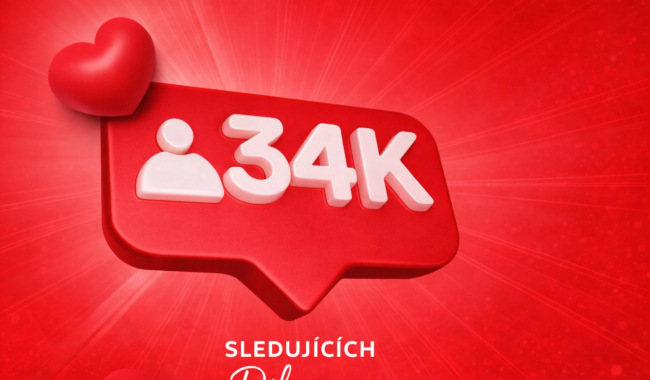 Překonali jsme hranici, o které se nám dřív ani nesnilo. Na Facebooku nás je už přes 34 000!
