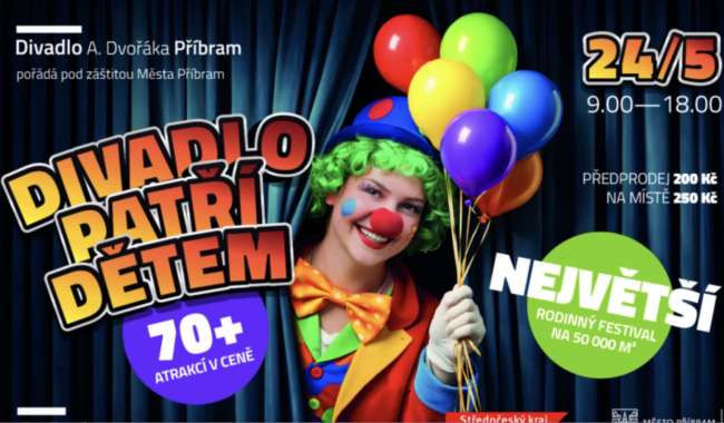 Divadlo patří dětem: největší rodinný festival na  50 000 m², jeden nezapomenutelný den