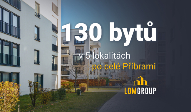 LDM Group začíná v Příbrami stavět 130 bytů. Cílem je moderní a dostupné bydlení pro město