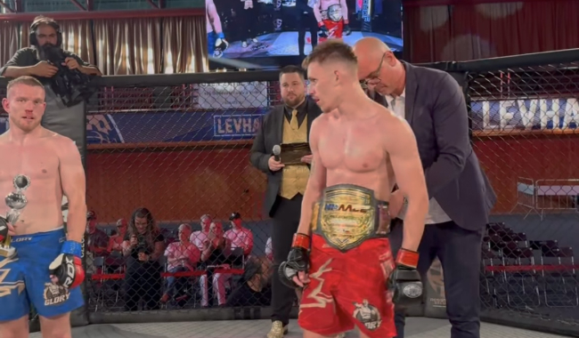 Velký úspěch pro Příbram! Jednadvacetiletý zápasník z BC Příbram vybojoval titul mistra České republiky v MMA