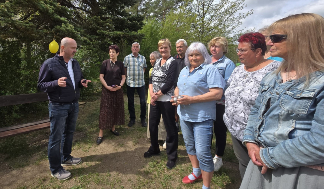 Příbramský Senior Point má nové hřiště na pétanque