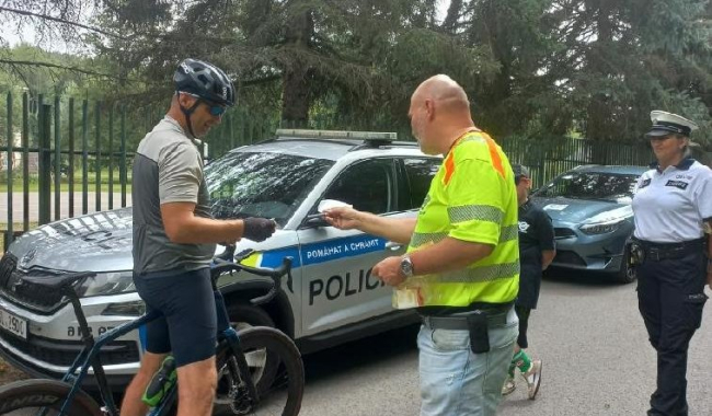 Helma může zachránit život! Policisté na Příbramsku kontrolovali cyklisty