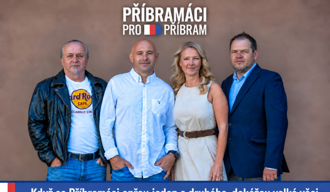 Příbramáci pro Příbram představují priority. Do voleb vstupují s novou kandidátkou