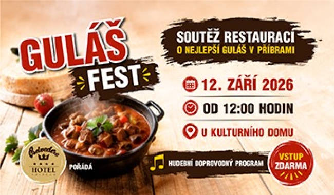 Guláš Fest v Příbrami: soutěž o nejlepší guláš už tuto sobotu. V kuchyni i MasterChef