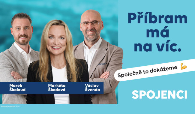 Od parkování po opravená hřiště: Jak chtějí Spojenci proměnit život v Příbrami?
