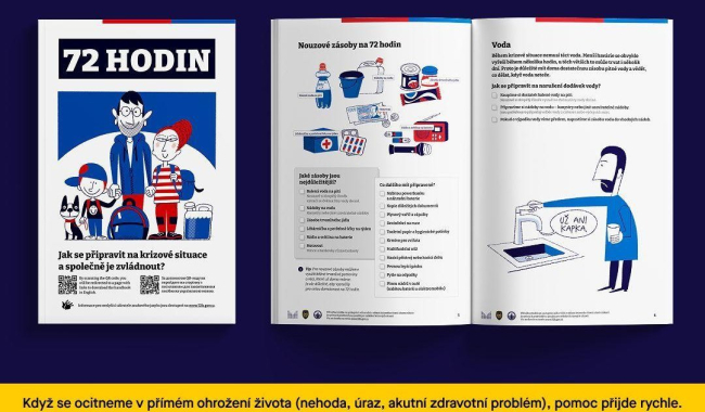 Vlády evropských zemí včetně Česka upozorňují na rizika a radí lidem dělat si zásoby. Češi už loni dostali příručku do schránek