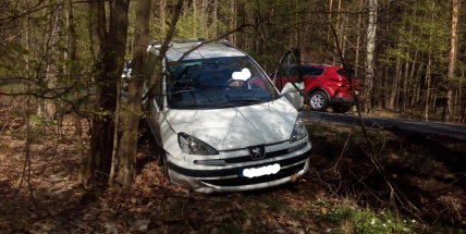 Vyhýbala se nadměrnému nákladu a skončila v příkopu