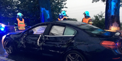 Právě teď: Dopravní kolaps na silnici I/4. Došlo zde k nehodě dvou osobních vozidel s nákladním