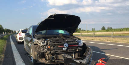 Aktuálně: Další komplikace na dálnici D4, hromadná nehoda se zraněním komplikuje průjezd na Prahu