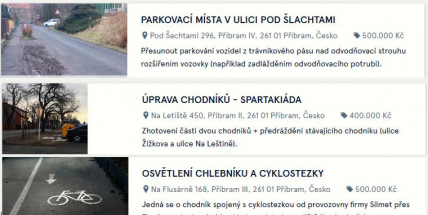 Foto dne: Copak se to děje na stránkách participativního rozpočtu Společně pro Příbram? Řádí tu vtipálek