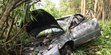 Právě teď: Osobní vůz vyletěl ze silnice, v místě zasahují záchranné složky IZS