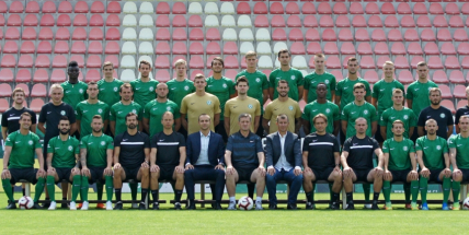 Hráči 1. FK Příbram mají společné foto úspěšně za sebou a teď se plně koncentrují na utkání s Teplicemi