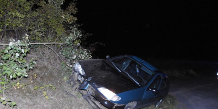 Aktuálně: Renault skončil mimo komunikaci, nehoda si vyžádala zranění