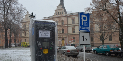 U Zámečku se instalují parkovací automaty