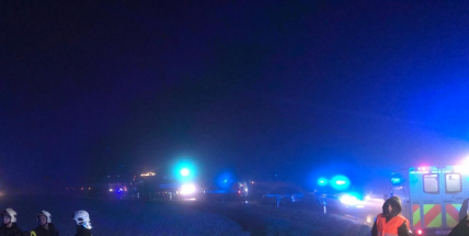 Noční nehoda autobusu si vyžádala čtyři zraněné