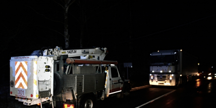 Hlavní tah na Plzeň na desítky minut zastavilo spadlé elektrické vedení