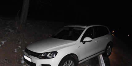 Volkswagen skončil v příkopu