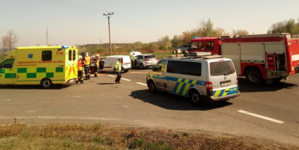 Výjezd z Příbrami komplikuje srážka vozidel na Evropské