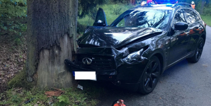 Aktuálně: Vyhýbal se lesní zvěři, narazil do stromu a skončil v nemocnici