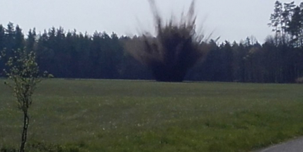 Pyrotechnik musel odpálit velké množství nalezené munice