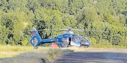 Vrtulník přepravil zraněné dítě předškolního věku do nemocnice
