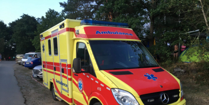 Na Hříměždický Highjump spěchal vrtulník pro zraněného muže