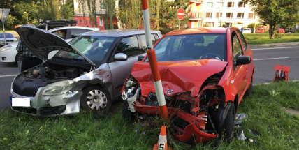 Provoz v Žežické omezila dopravní nehoda