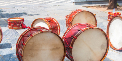 V Žežické se bubnovalo. Na školní zahradě