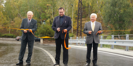 Nový most přes Litavku byl slavnostně otevřen