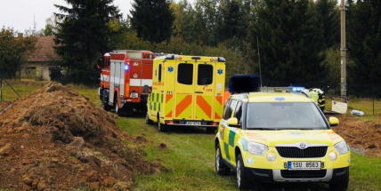 K vážné nehodě byl povolán vrtulník