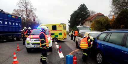 Dopravní nehoda v Chraštičkách si vyžádala zranění
