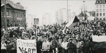 Pochod svobody Příbram - Památník Vojna připomene události roku 1989