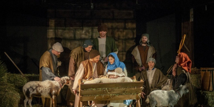 Sedlčanský živý betlém: Vánoční příběh v podání pastýřů, muzikantů i betlémských zvířat