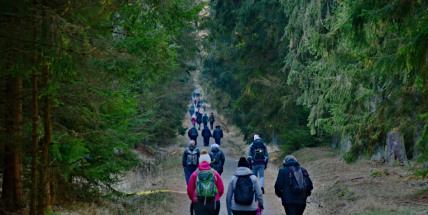 Stovky lidí vystoupaly první den roku na vrchol Třemšína