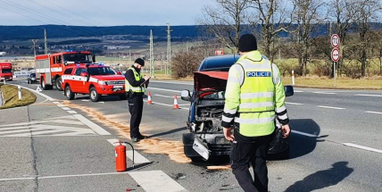 Provoz na Evropské omezila nehoda
