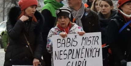 Fotogalerie: Babiš se při návštěvě Příbrami setkal s odpůrci i příznivci