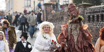Areál muzea zaplnily masopustní maškary